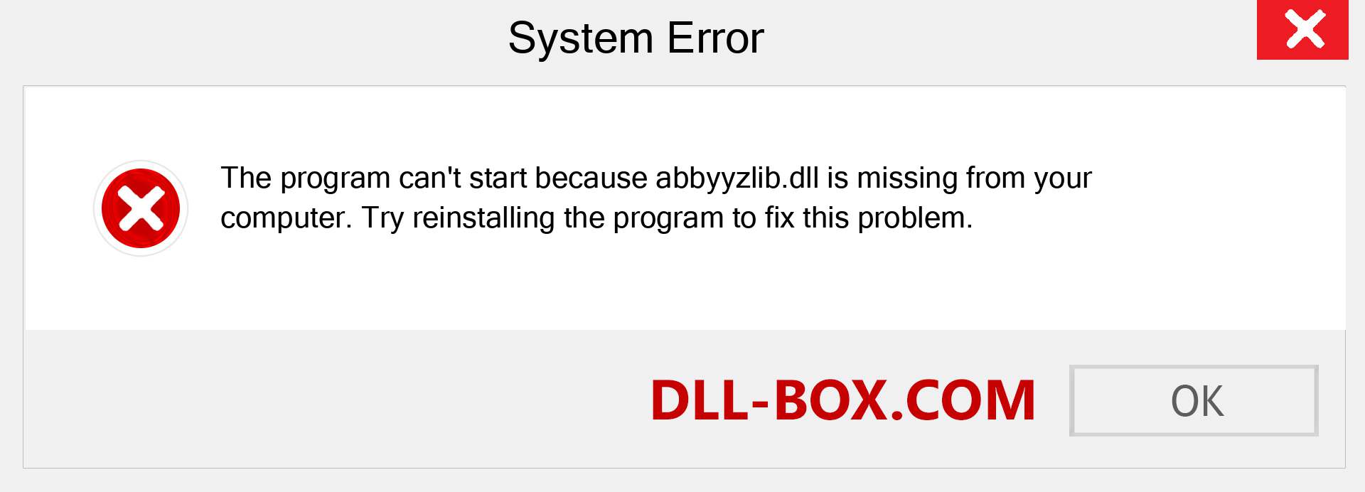  abbyyzlib.dll file is missing?. Download for Windows 7, 8, 10 - Fix  abbyyzlib dll Missing Error on Windows, photos, images